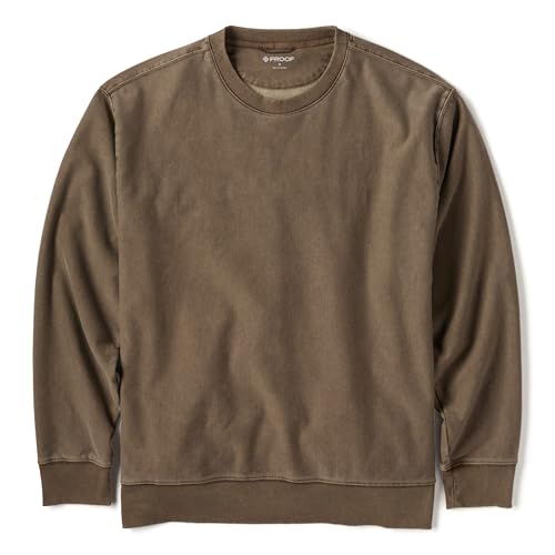 Amazon.com: Huckberry Proof Patinatech Crewneck Sweatshirt, Dark