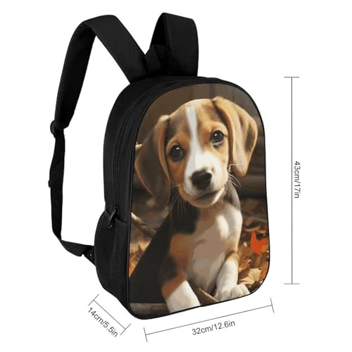 Cute Beagle Backpack Lightweight Casual Bookbag 17 Inch Work Business Backpacks Travel Daypack for Men Women2
