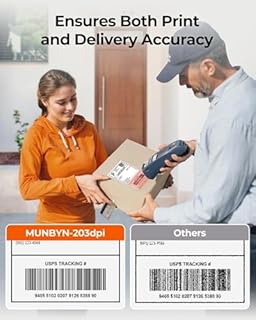 MUNBYN Bluetooth Thermal Shipping Label Printer, 130B Wireless 4x6 Label Printer for Small Business Office, Compatible with iPhone, Android, iPad, Windows, macOS, Canada Post, UPS, Purolator (White)