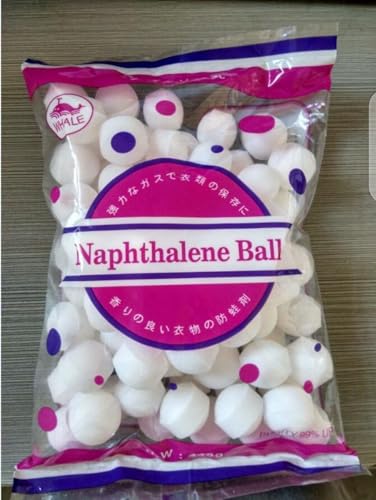 Naphthalene Balls for Wardrobe Cupboard & Bathroom Long Lasting Moth Repellent & Deodorizer 400GMS