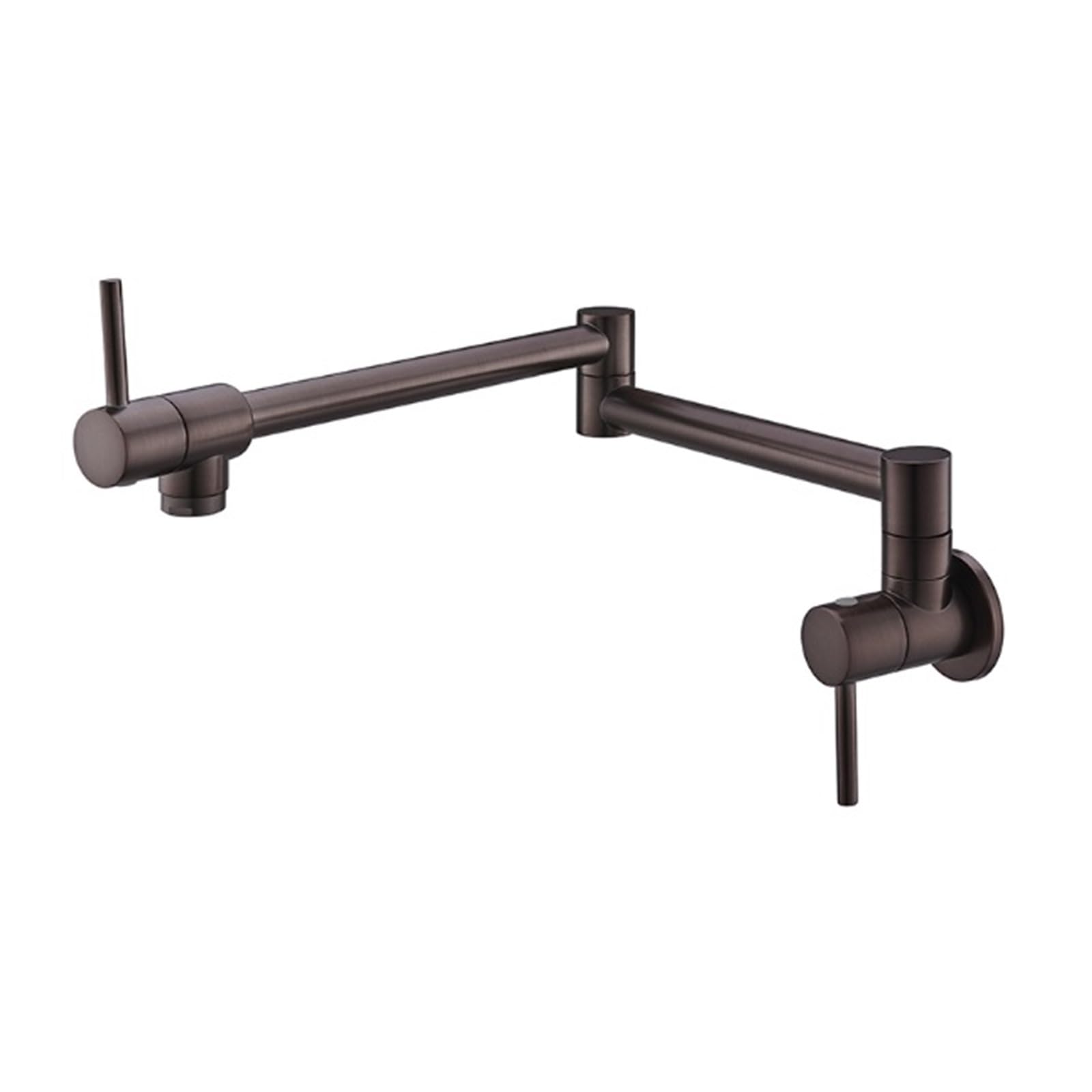 Ewsdsfs Antique Copper Kitchen Brass Pot Filler Tap Wall Mounted Foldable Faucet Single Cold Hole Rose Gold Sink(Antique Copper)