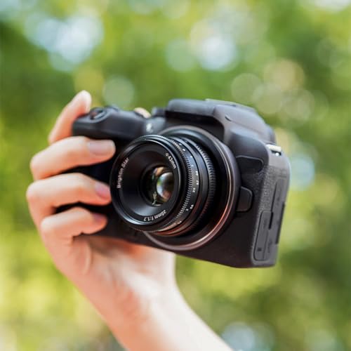 Image of Brightin Star 35mm F1.7 Lens for Sony E Mount Mirrorless Cameras, APS-C Manual Focus Large Aperture Prime Humanistic Lens Fit for ZV-E10, A7IV, A6400,A7SIII, A7III,A6600, A7RIV, A7RIII(Black)