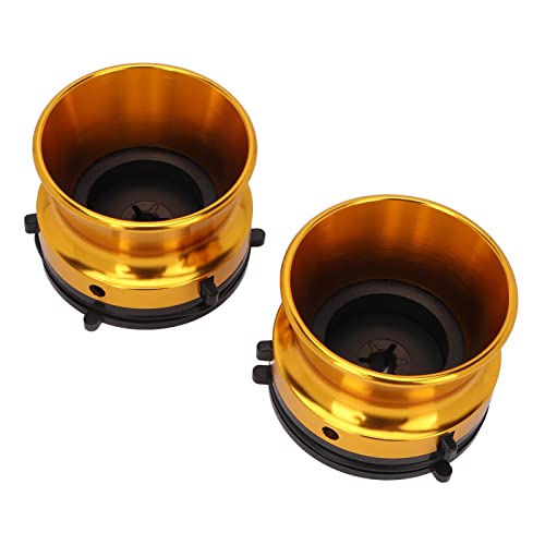 Ouvreur de 10 Pouces, Dispositif de Chargement Universel 1 Paire d'adaptateurs de Moyeu Nab en Aluminium à Installation Facile Structure Solide Polie Dorée Professionnelle pour Haut-Parleur