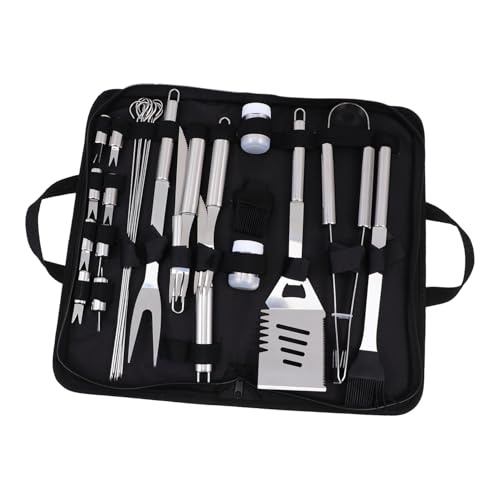 Set portátil de accesorios para barbacoa de acero inoxidable miniatura 1
