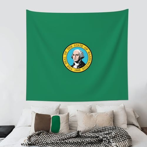 Tenture EdWal drapeau Washington 152x130cm décoration de chambre