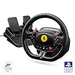 Thrustmaster T98 Ferrari 296 GTB – Volante da Corsa con Pedali per PS5, PS4 e PC, Replica Ufficiale Ferrari, Tecnologia Bungee Cord, Sensori Magnetici H.E.A.R.T