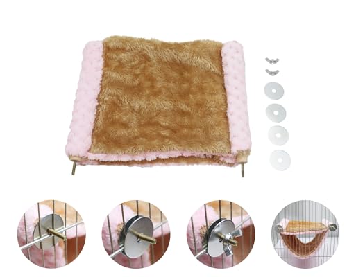 Image of Rat Cage Accessories, Rat Hammock with Warm Soft Fluff, Rat Hammock for Cage, Birds Nest, Sleeping Bed, Cage Accessories for Rat, Hamster, Squirrel, Conure, Sugar Glider, Small Guinea Pig