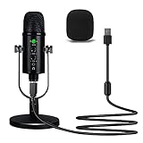 USB Microphone, Condenser Computer Microphone for Streaming, Gaming, YouTube Recording, Plug and...