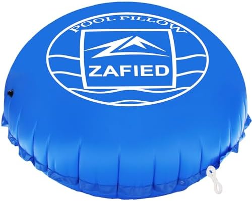 12′ x 12′ Air Pool Pillow for Above Ground Swimming Pool, Pool Pillows for Closing Winter Covers, Heavy-Duty Cold Resistant Vinyl Material Air Poolpillow, Rope Included