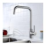 Rubinetti per lavello Neri per Bagno, Coppia, Cucina Moderna con doccetta Estraibile e lavello Girevole con Maniglia Singola, Acqua Calda e Fredda, Design a Molla, Facile installaz
