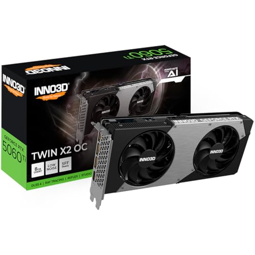 Inno3D GeForce RTX 5060 Ti Twin X2 OC 8GB GDDR7 N506T2-08D7X-193075N �r�f�I�J�[�h�B