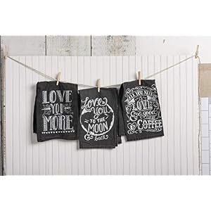 Primitives by Kathy 26904 Chalk Dish Towel 28 x 28 Love You to The Moon