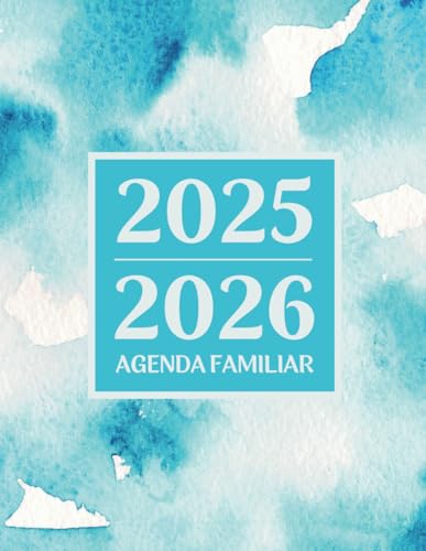 Agenda familiar 2025-2026: Calendario del Hogar 2025-2026, Planificador mensual desde enero 2025 a Diciembre 2026, Contacto Lista, Visita Del Doctor, ... Inventario y más... (Spanish Edition)