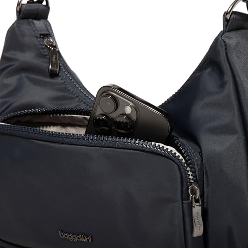 Baggallini Savannah Crossbody 12"x8" w/RFID Card Holder, Vegan Leather Shoulder Strap Convertible Crossbody for Women by Baggallini - Used condition - Image 2