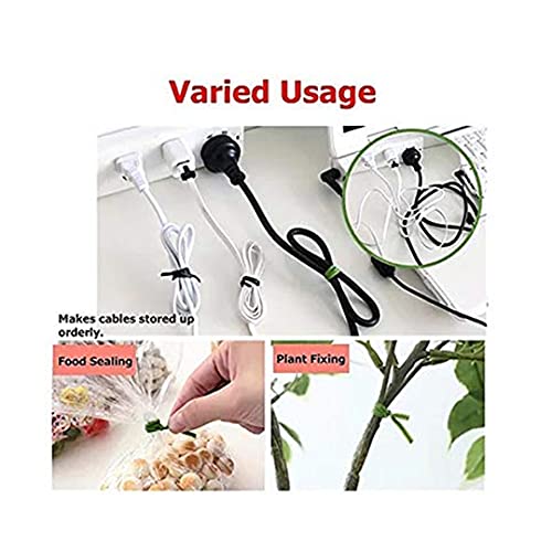 Sulfar Plastic Twist Tie Wire Spool with Cutter for Garden Yard Plant 50m (Green)