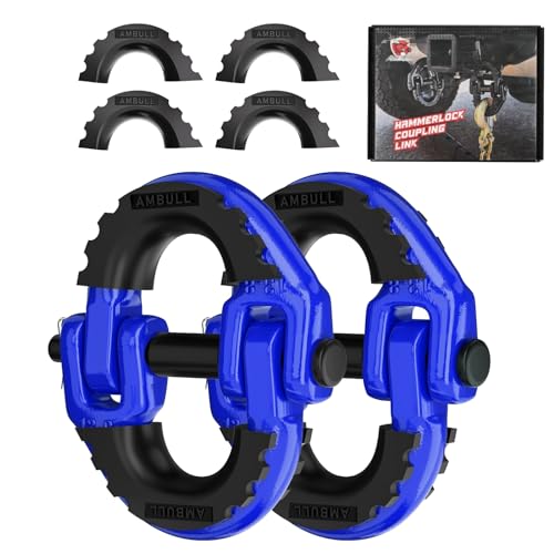 AMBULL 2 Pack 1/2" Safety Chain Connector Link, G80 Tow