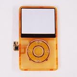 Transparent Orange Replacement Faceplate with Clickwheel with Center Button for iPod Video 5th/5.5th 30GB 60GB 80GB Gen