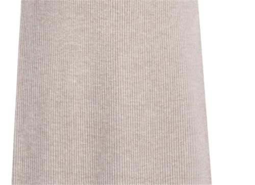 Fnfmrfmr Women Solid Office Lady Woolen Skirt High Waist Warm Slit A-Line Pleated Skirts4