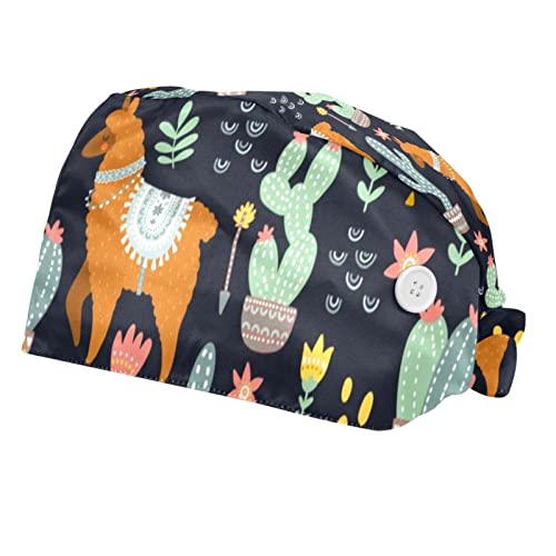 Casquette de travail cactus et alpaga lot de 2 chapeaux unisexe pour hommes et femmes