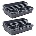 Toyvian 2 Juegos de Organizador de Cajones de Escritorio Entrelazados Separadores para Oficina Cocina Baño Bandeja de Escritorio de Oficina Caja de Almacenamiento para Maquillaje de