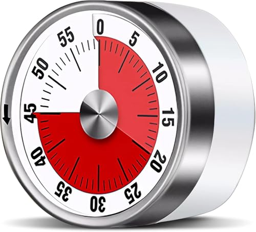 Visual Kitchen Timer for Cooking and Kids with Loud Alarm,