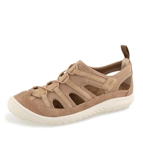 JBU Womens Cupcake Casual Comfortable Flexible Arch Support APMA Accepted Fisherman Walking Flat