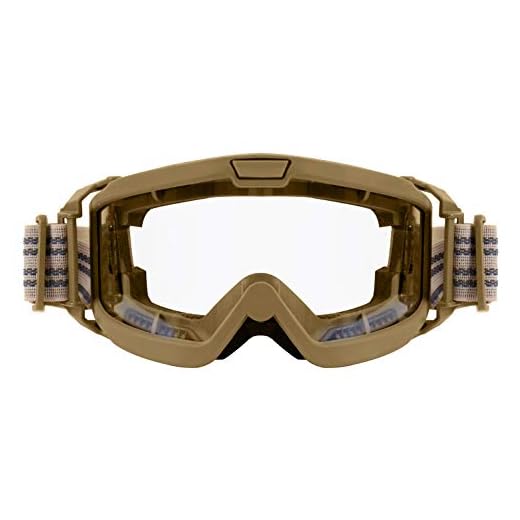 Rothco OTG Ballistic Goggles, Coyote Brown/Clear