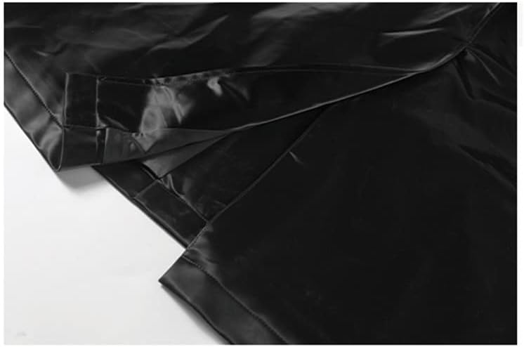 Long Oversized Luxury Soft Patent Leather Trench Coat Men Fashion Belt Waterproof Rain Coat