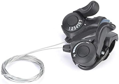 MAGT Bicycle Thumb Gear Shifter, 1 Pair Mountain Bike TX-30 Thumb Gear Shifters 3X7 Speed Shift Lever and Set Bikes Accessories for Mountain Bike Road Bike City Bike Folding Bike