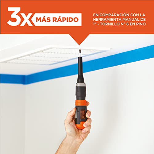 BLACK+DECKER Cordless Screwdriver with Extension Shaft #TOP17
