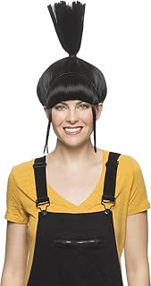 Enigma Costume Wigs Agnes Aggie Wig – Black Spiky Cartoon Groo Daughter Mynions Womens Desppicable for Halloween & Animated Cosplay Care Guide