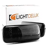 Sin mensajes de error LIGHTDELUX Repuesto para intermitentes laterales LED, intermitente dinámico para Jeep Patriot Compass Commander Liberty Grand Cherokee V-173807LG