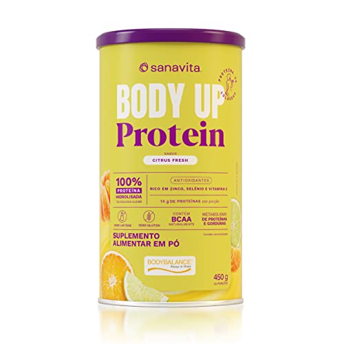 BODY UP PROTEIN - PROTEÍNA DO COLÁGENO - CITRUS FRESH - LATA 450G