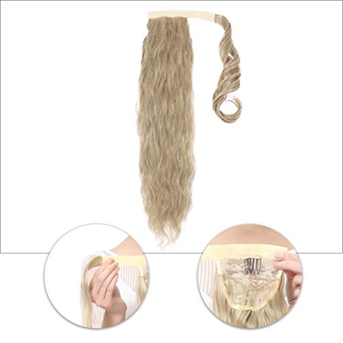 FRCOLOR Comprimento de Rabo de Cavalo Encaracolado Extensíµes de Rabo de Cavalo Peruca Peruca Sintét