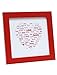 Produktbild Deknudt S45SK4LOVE_15,0x15,0 Bilderrahmen mit Herzmotiv in Rot, Holz