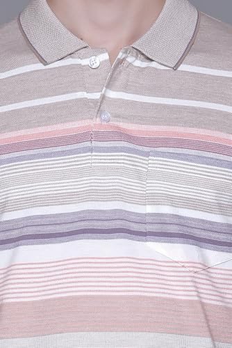 Image of SANE ORIGINALS Polo T-Shirt for Men with Pocket || Striped Polo for Men