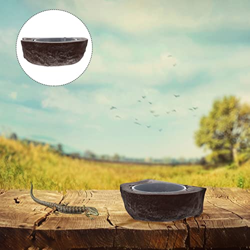 Villcase Reptile Water Dish Magnetic Animals Reptile Feeder Bowl, Plastic Reptiles Pet Feeder Bowl Food Dish Suspension Type For Lizard Spider Crested Gecko(Red) Magnetic Animals #TOP4