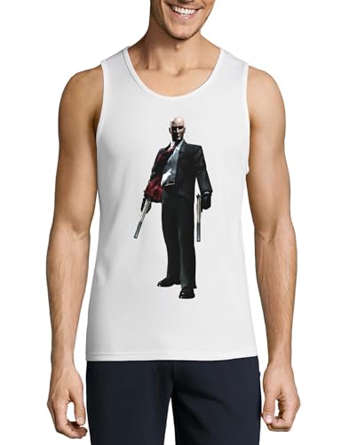 Camiseta sin mangas para hombre Assassin Art de algodón para verano