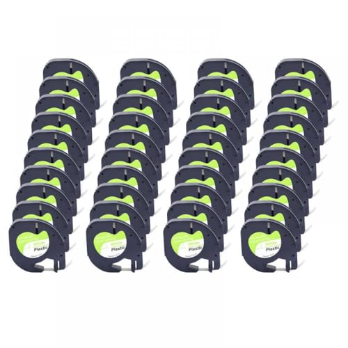 10/20/30/50PCS�݊����̂���12mm�}���`�J���[�v���X�`�b�N���x���e�[�v���x�����[�J�[LT100H LT-100T���f��91331 91201(White-40pcs)