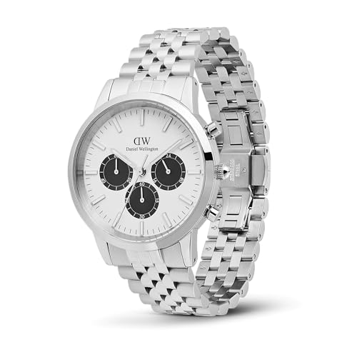 Daniel Wellington Iconic Chronograph Panda 42Mm Orologio Da Uomo - 3