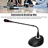 Kukyller D38 Gooseneck Condenser Microphone Commercial Audio Desktop Paging Microphone Desktop Gooseneck Condenser Microphone with Xlr to 6 35mm Cable for Conference Broadcast #1