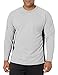 Bulwark Flame Resistant 5.5 oz Cotton/Polyester Long Sleeve Base Layer,Grey,Medium
