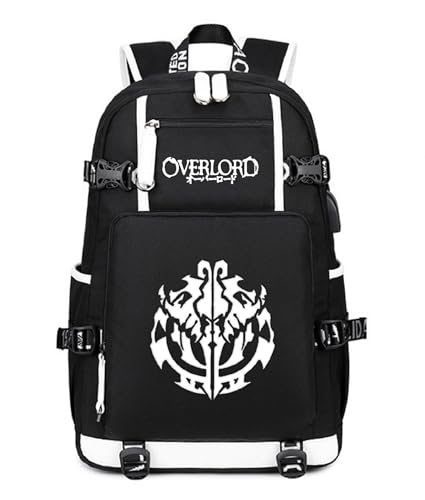 Luminous Anime OverLord Backpack Ainz Ooal Gown Daypack Laptop Bag Student Bag School Bag 1