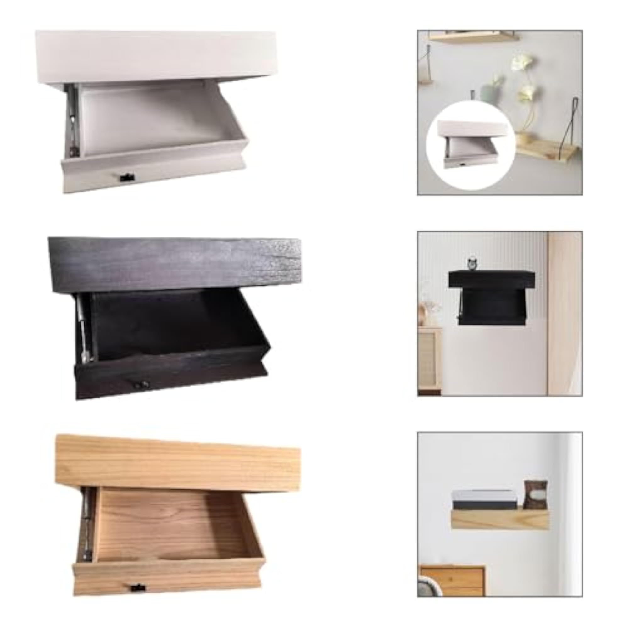 Floating Shelf Furniture Home Decor for Kitchen White