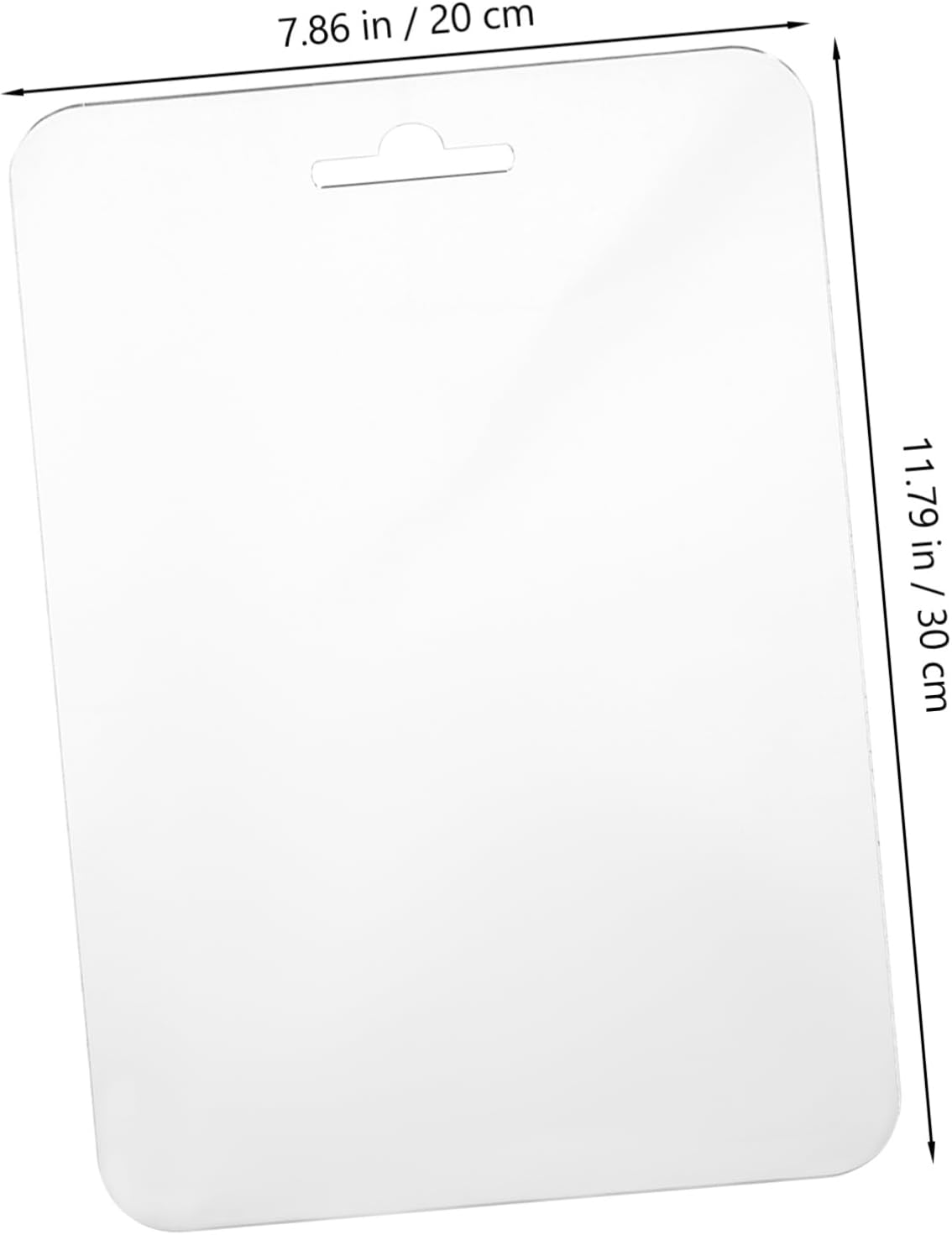 30x20cm Acrylic Fog Resistant Makeup Mirror for Vanity Travel