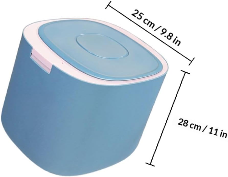 Wakauto 11l Sealed Pet Food Storage Bucket Moisture-proof Dog and Cat Food Container with Lid, Sturdy Grain Storage Bin for Home and Travel