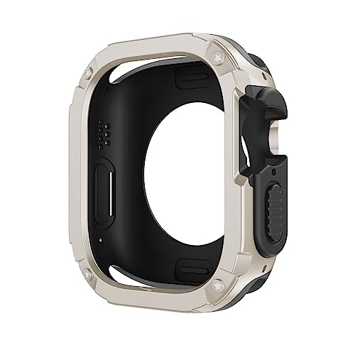 Coque iWatch 44 mm Starlight protectrice Apple Watch SE Series 7 8 antichoc TPU PC