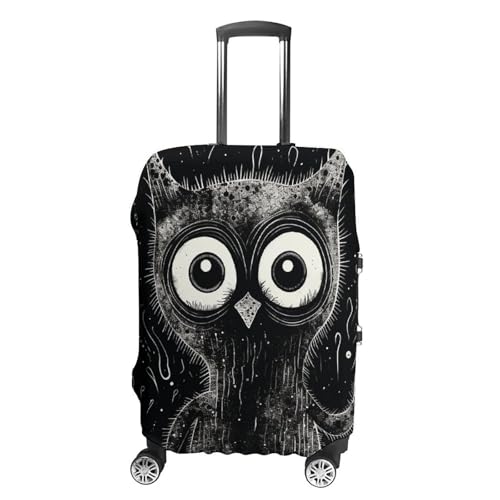 Travel Luggage Cover Elastic Suitcase Protector Anti-Scratch Washable Black And White Animal Luggage Sleeve Tsa Approved Carry on Covers Baggage Cover Fits 18-32 Inch Luggages