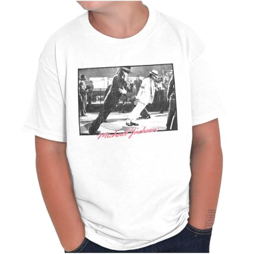 Michael Jackson Smooth Criminal Lean Crewneck T Shirts Boy Girl White