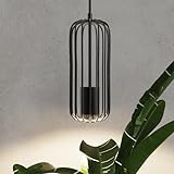 HAMLITE Industrie pendelleuchte, moderne hängelampe mit höhenverstellbar, pendelleuchte schwarz für esstisch,Kücheninsel, Dekoration, Wohnzimmer, Flur, Schlafzimmer, Esszimmer(1 Pack)
